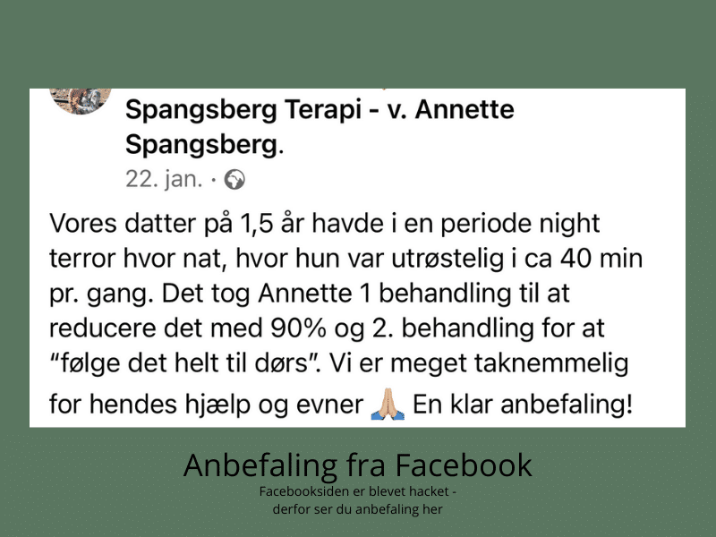 anbefaling af behandling af night-terror