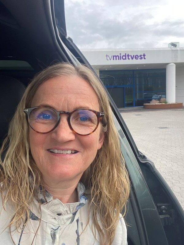 angst for at køre bil og interview i TV Midt Vest