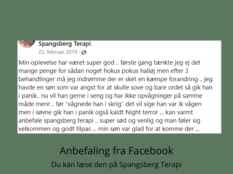 anbefaling kranio-sakral -terapi for night terror og dårlig søvn baby